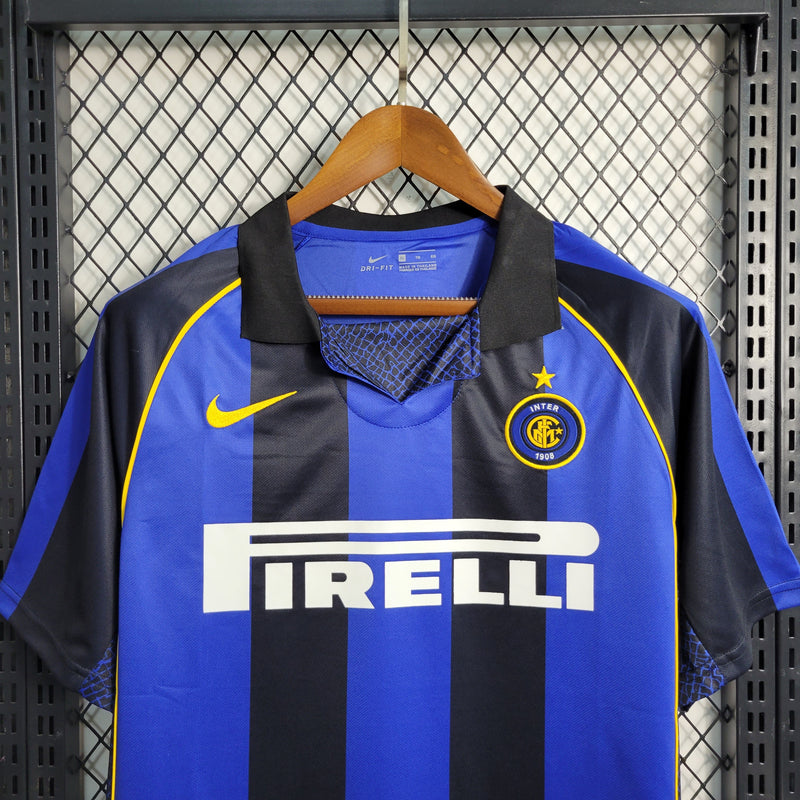 Camisa De Futebol Inter De Milão Casa 01/02 Retrô - Shark Store