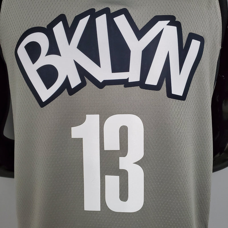 Regata NBA Brooklyn Nets Away Cinza - HARDEN