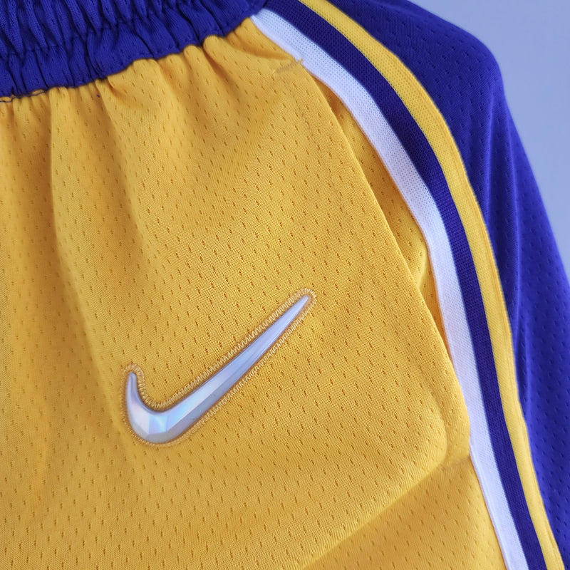 Shorts Los Angeles Lakers Amarelo - Shark Store