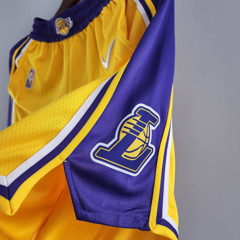Shorts Los Angeles Lakers Amarelo - Shark Store
