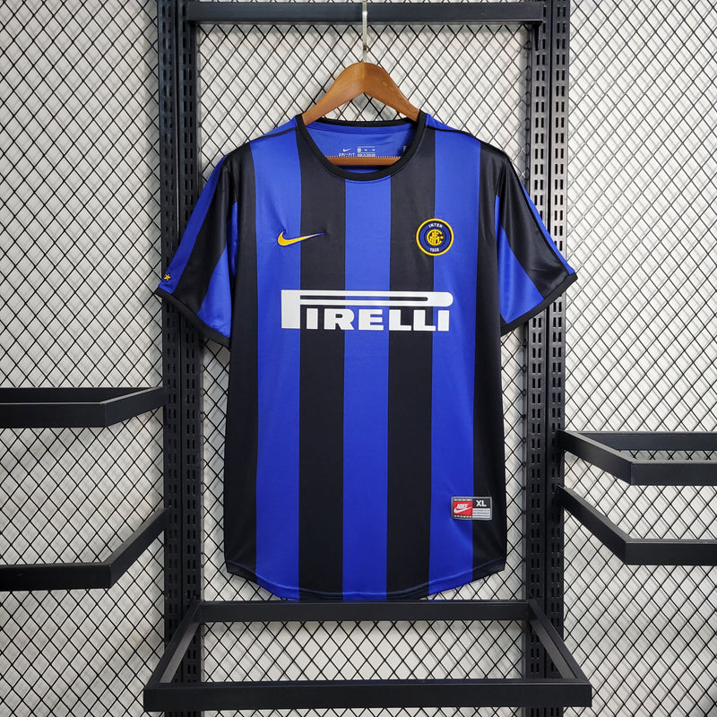 Camisa De Futebol Inter De Milão Casa 99/00 Retrô - Shark Store