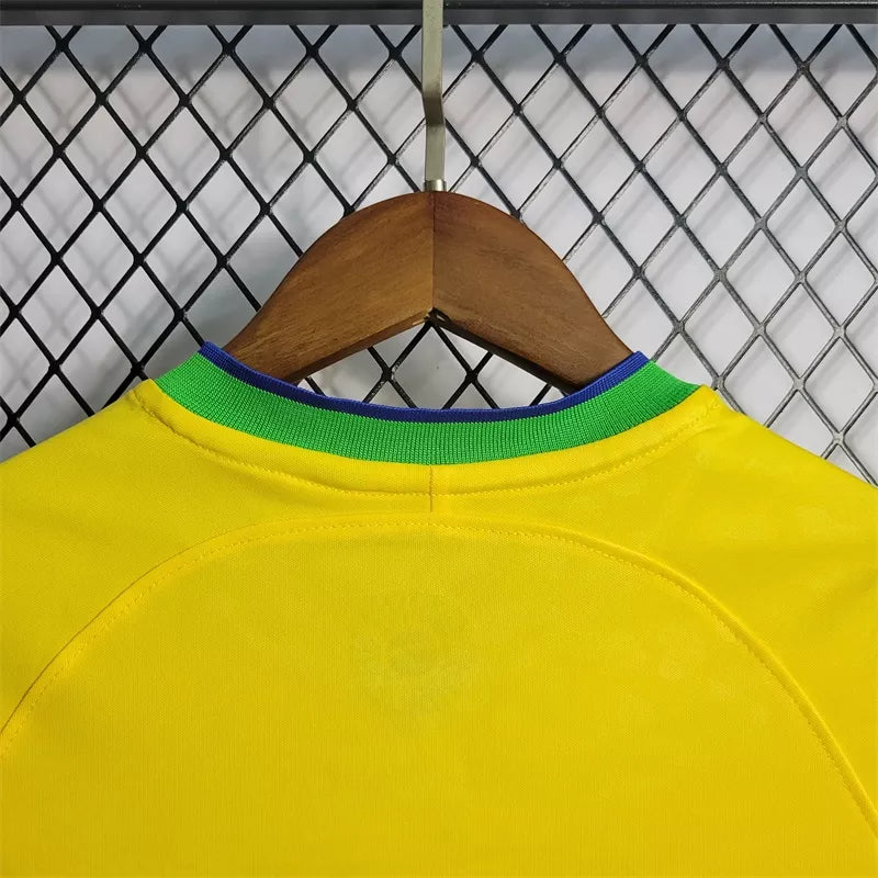 Camisa De Futebol Brasil Kit Infantil 2022 Casa - Shark Store