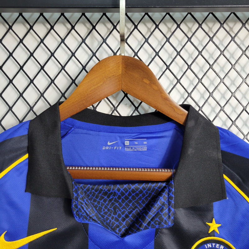 Camisa De Futebol Inter De Milão Casa 01/02 Retrô - Shark Store