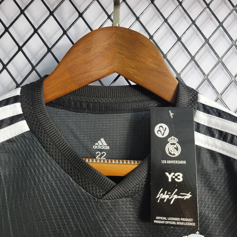 Camisa De Futebol Kit Infantil Real Madrid Black Y3 22/23 - Shark Store
