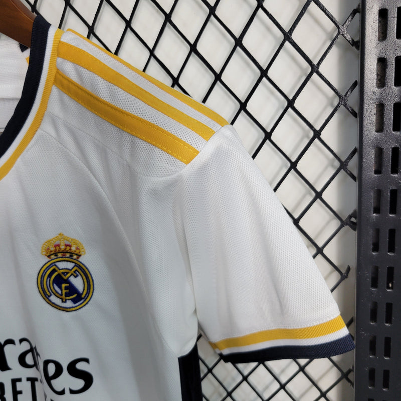23/24 Camisa De Futebol Kit Infantil Real Madrid - Shark Store