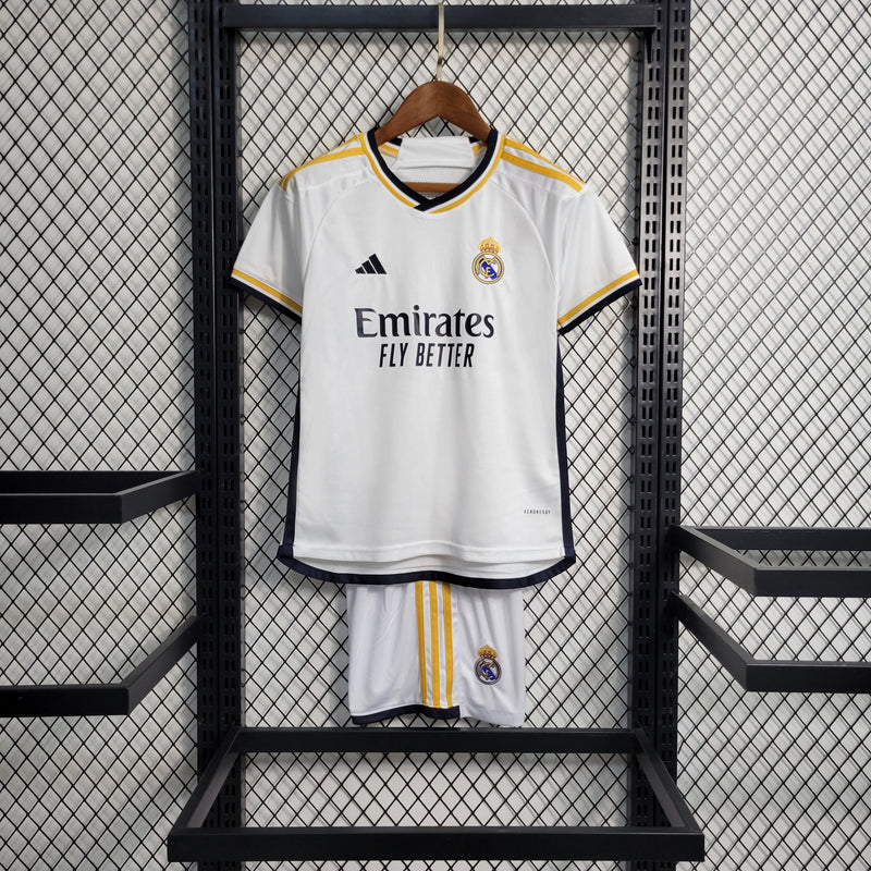 23/24 Camisa De Futebol Kit Infantil Real Madrid - Shark Store