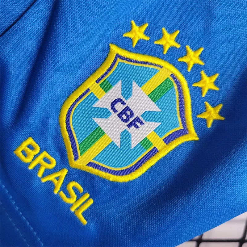 Camisa De Futebol Brasil Kit Infantil 2022 Casa - Shark Store