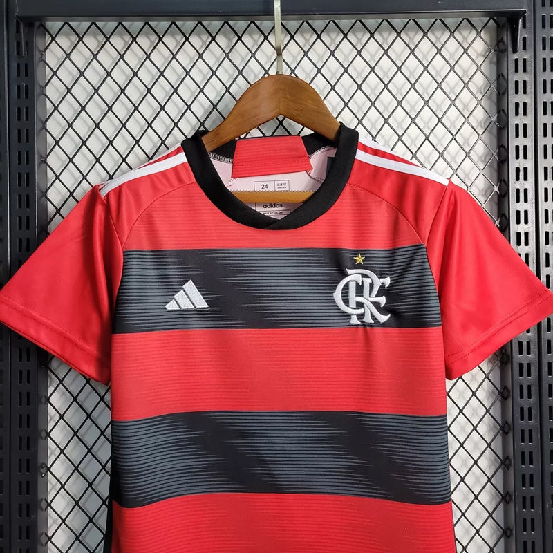 23/24 Camisa De Futebol Kit Infantil Flamengo - Shark Store
